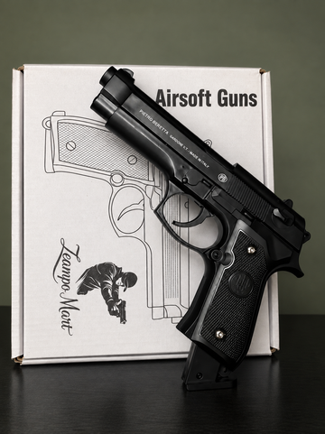Beretta M9 Style Airsoft Pistol – Black Tactical Replica