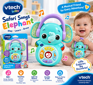 Soft & Soothing Musical Elephant Baby Toy