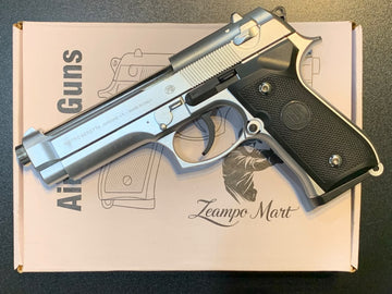 Zeampo Mart Premium Air Gun Pistol – Black & Silver Finish